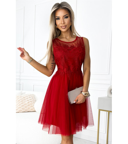 Sukienka Model Caterina 522-3 Red - Numoco