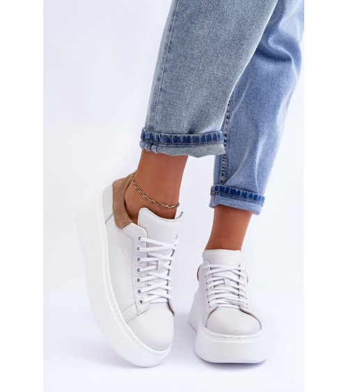 Buty Sportowe Model Lemar 10150 White/Capppuccino - Step in style