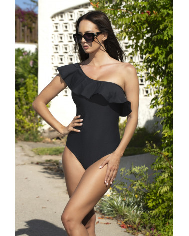 Jednoczęściowy strój kąpielowy Kostium kąpielowy Model Vanessa 04 Black - Madora