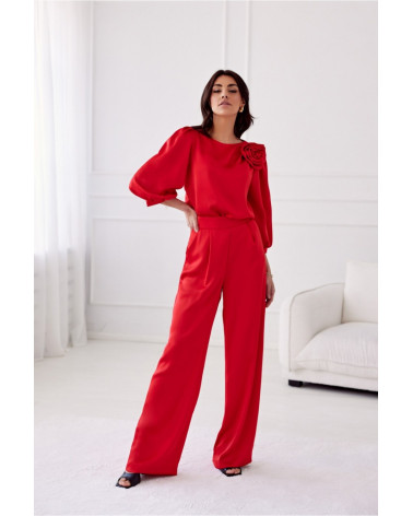 Spodnie Damskie Model Elsa CZE SPD0034 Red - Roco Fashion