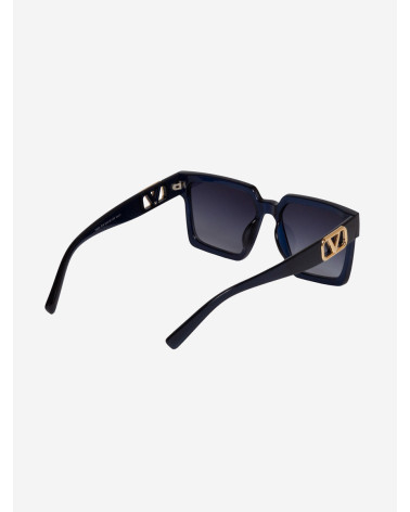 Granatowe eleganckie okulary przeciwsłoneczne damskie
