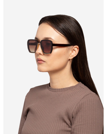 Okulary przeciwsłoneczne damskie brązowe