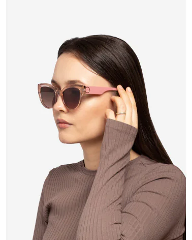Różowe okulary przeciwsłoneczne damskie