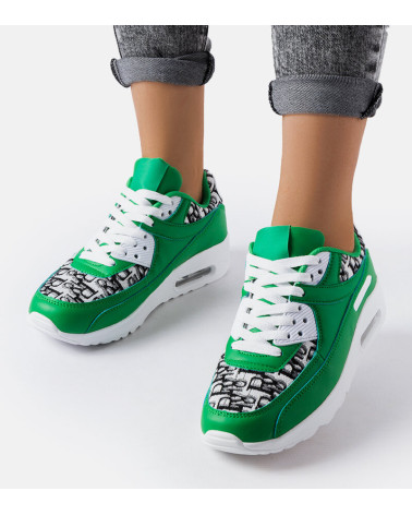Zielone sneakersy sportowe Brattiro