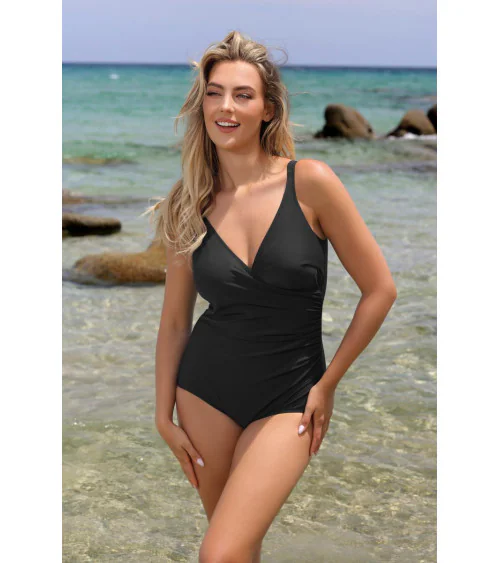Jednoczęściowy strój kąpielowy Kostium kąpielowy Model Paula/GR 001 Black - Etna