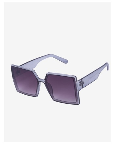 Kwadratowe okulary przeciwsłoneczne damskie szare