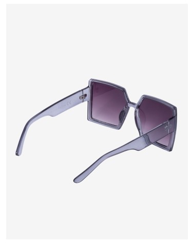 Kwadratowe okulary przeciwsłoneczne damskie szare