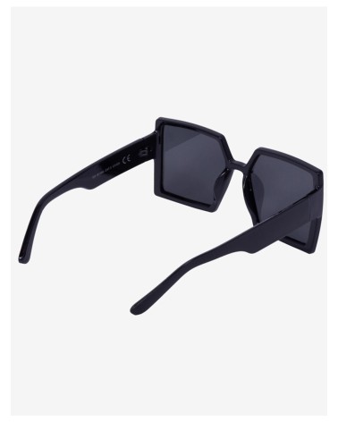 Kwadratowe okulary przeciwsłoneczne damskie Shelovet czarne