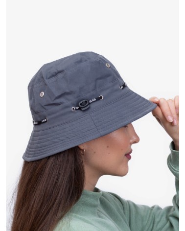 Czapka damska typu bucket hat ciemnoszara
