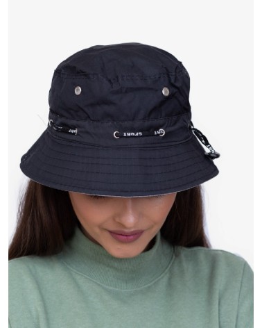 Czapka damska typu bucket hat czarna