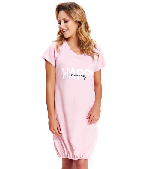Koszulka nocna Koszula Nocna  Ciążowa Model TCB.9504 Pink - Doctor Nap