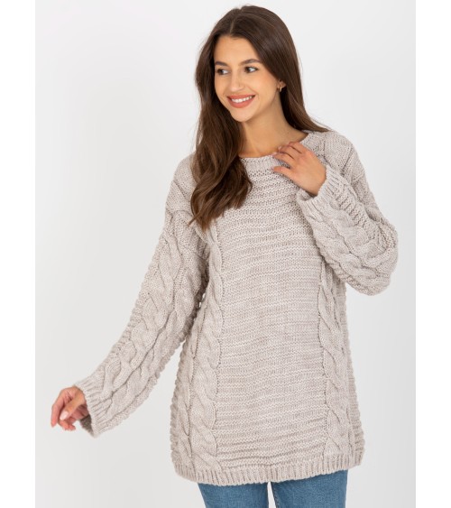 Sweter z warkoczami LC-SW-8044.06X