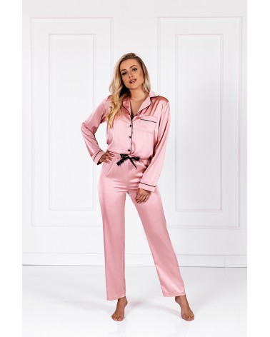 Piżama Damska Model Classic Look Pink - Momenti Per Me