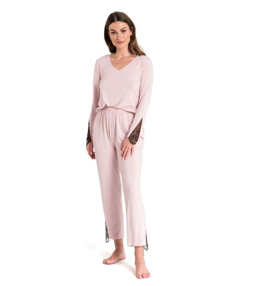 Piżama Spodnie do spania Model LA073 Pink - LaLupa