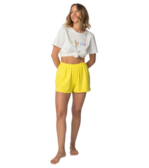 Piżama Spodenki do spania Model LA110 Yellow - LaLupa