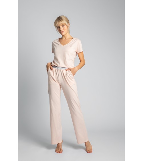 Piżama Spodnie Piżamowe Model LA016 Brzoskwinia - LaLupa