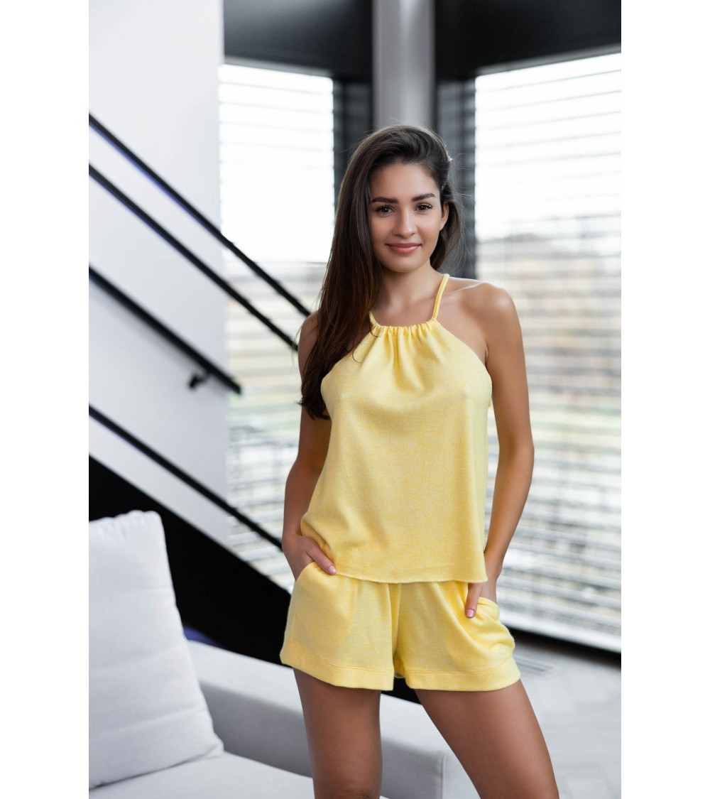 Piżama Damska Model Marika Yellow - Sensis