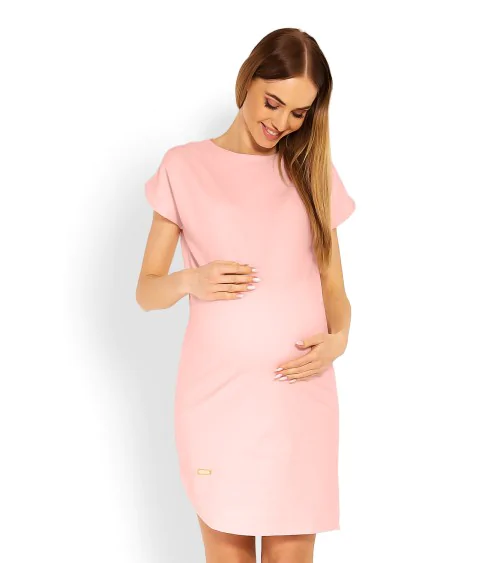 Sukienka Ciążowa Model 1629C Pink - PeeKaBoo