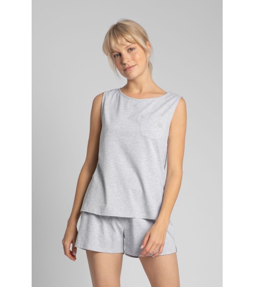 Piżama Koszulka Model LA015 Popiel - LaLupa