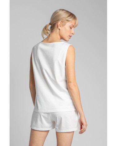 Piżama Koszulka Model LA015 Ecru - LaLupa