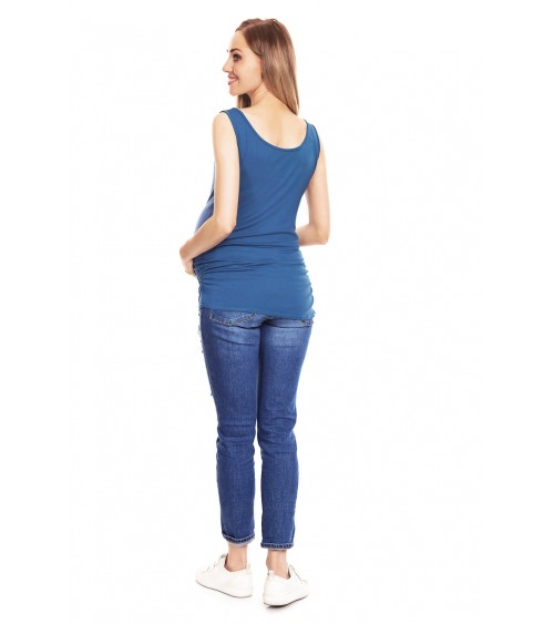 Koszulka ciążowa Model 0141 Blue - PeeKaBoo