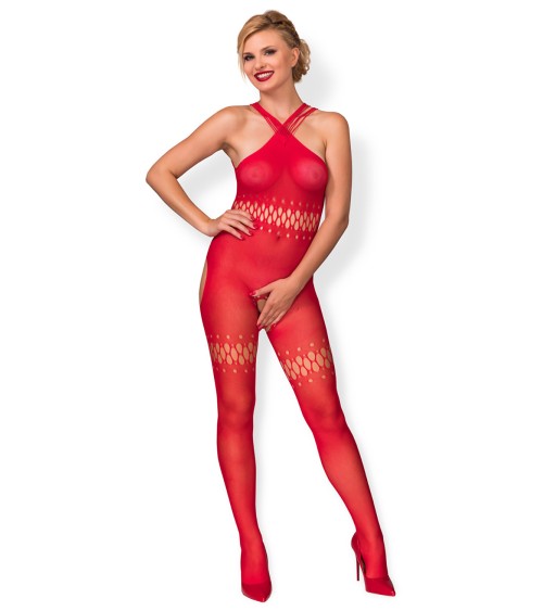 Bodystocking Model Demonic HH01020 Red - Hot in here