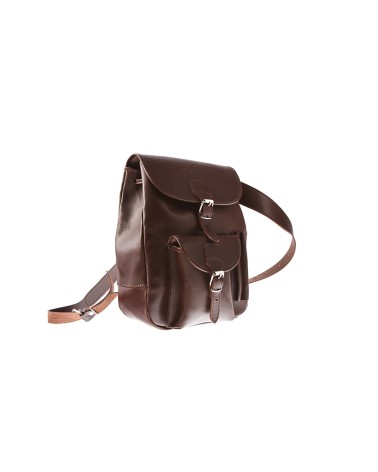 Modny plecak skórzany Vintage P1 Brown - Verosoft