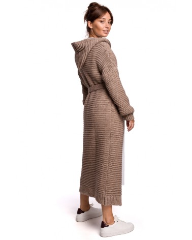 Sweter Kardigan Model BK054 Cappuccino - BE Knit