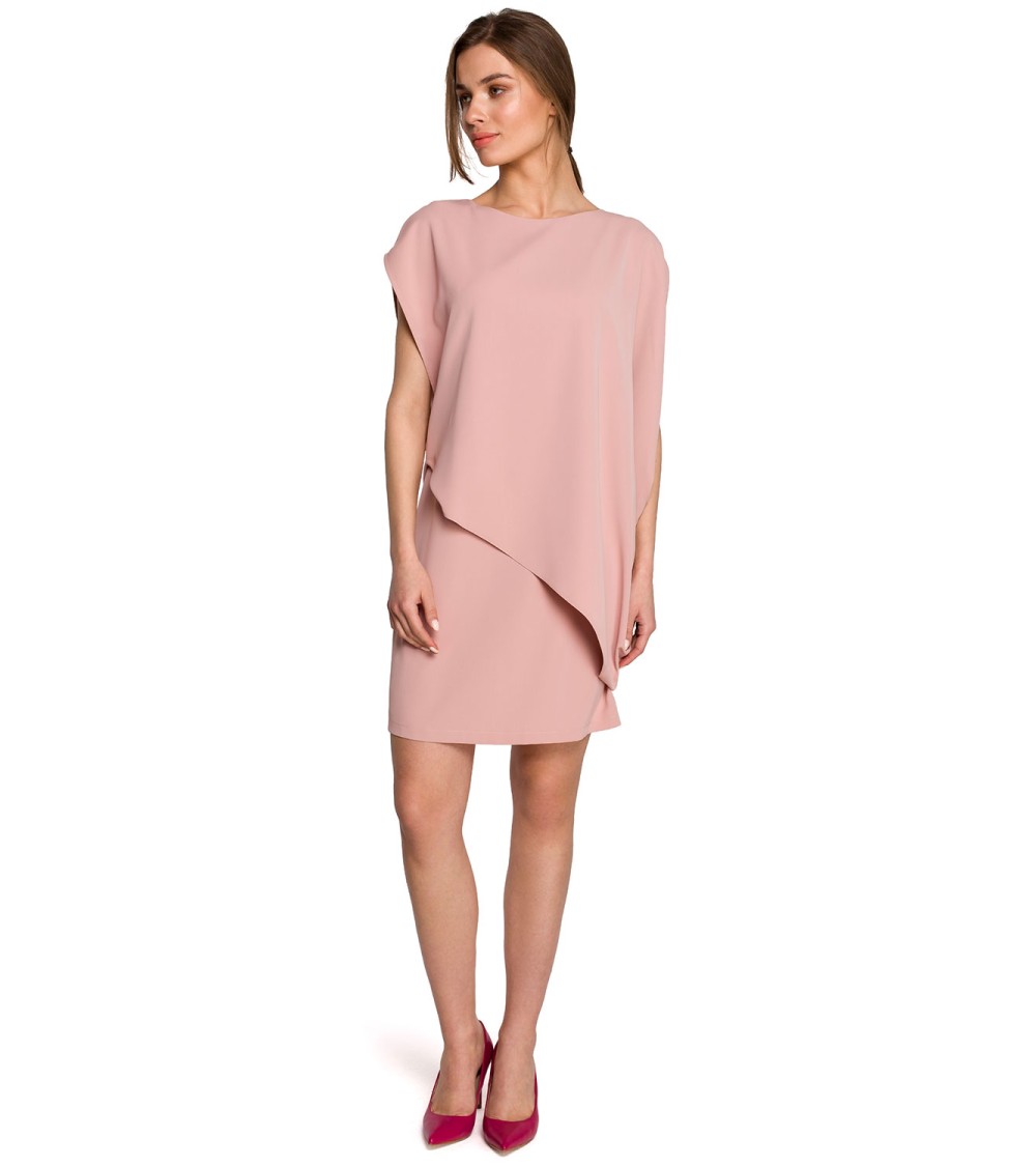 Sukienka Model S262 Powder Pink - Stylove