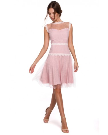 Sukienka Model K030 Powder Pink - Makover